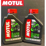 MOTUL 3100 15W50 MINYAL HITAM MOTUL 100%ORIGINAL 3100 15W50 SEMI SYNTHETIC 1 LITER MA2 ENGINE OIL MO