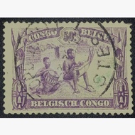 Prangko Perangko Belgia Congo 50 Cents thn 1932 used B002