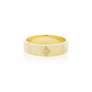 AKE AKE Rituals Cross Wedding Band GM - 24K Gold แหวนเงินแท้ 925 ชุบทองคำ 24K (24K Gold Sterling)