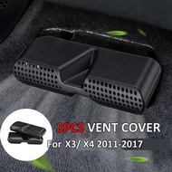 2Pcs Car Under Seat Air Condition Cover Vent Outlet Covers for X3 X4 2011-2017 Kits