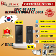 [SG Best Seller & Ready Stock] Epic 8G Facial Recognition Gate Digital Lock (Made in Korea) +Free Le