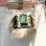 男款天然祖母綠戒指 Panjshir 祖母綠戒指 Panjsher 祖母綠戒指 祖母綠
