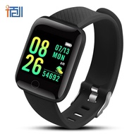 116 Plus Smart Watch Smart Bracelet Waterproof Sports Fitness Tracker Pedometer Reminder Android Smartwatch for Men Women