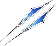 2 Pcs Automotive Blade Fender Side Emblem for Porsche Cayenne EV 2025,3D Stereo Metal Stickers Sport