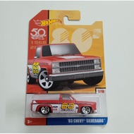 [PROMO MURAH] Hot Wheels HW 83 Chevy Silverado hotwheels 80s Red 50th Anniversary Limited Edition