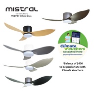 [Climate Voucher NEA] Mistral 36” 3-Blades Ceiling Fan SOLAR 36 / 46” 3-Blades Ceiling Fan SOLAR 46