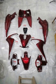 Dàn áo đỏ mận bóng hãng Honda xe Vision 2021 đến 2024 phụ tùng thay thế dàn áo