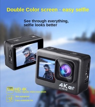【High Quality】 Real Action Camera 4K/60Fps Touch Dual Screen Wifi Sports Camera DV Camcorder