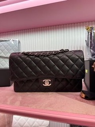 二手99%new⭐️Chanel Classic Flap🖤中號 25cm 黑色 銀扣 荔枝牛皮 ✔️ Full set 有盒 防塵袋 30卡 無單 可陪驗❤️
