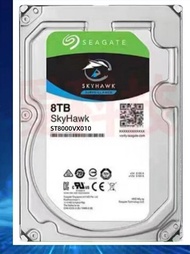 Seagate | ฮาร์ดดิสก์แบบติดตั้งภายใน Seagate SkyHawk ความจุ 8TB (รุ่น ST8000VX010)  256MB