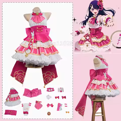 Hoshino Hoshino Rubii Buby Ai Coplay Costume Wig Anime Oshi no Ko Idol Stage Halloween Cosplay Lolit