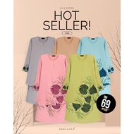 KURUNG AYESHA V2, BAJU KURUNG, KURUNG MODEN CORAK BUNGA