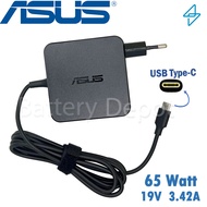 Asus Adapter ของแท้ Asus 20V/3.25A 65W หัว Jack USB Type-C สายชาร์จ เอซุส อะแดปเตอร์ สายชาร์จ Asus