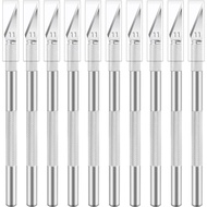 10 Pack Exacto Knife Set, Stainless Steel Craft Knife Kit for Pumpkin Carving, DIY, Art, Cutting, St
