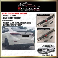 [𝗡𝗘𝗪 𝗣𝗥𝗢𝗗𝗨𝗖𝗧] MAZDA 3 BODYKIT REAR DIFFUSER (GLOSS BLACK/ CARBON FIBRE)