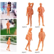 [deevoka] 1/64 Scale Diorama Figure Collection Unpainted Railway Sets People Figurines
