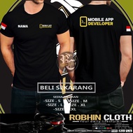 Mobile App Developer T-Shirt Free Your Name DB Distro T-Shirt