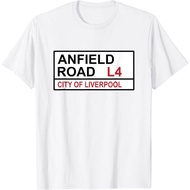 KATUN Adult T-Shirt Liverpool Football Team Anfield Road Street Sign T-Shirt Fashion Clothing Tops D