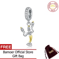 Bamoer ของแท้925เงินสเตอร์ลิงจี้เครื่องรางพอดียี่ห้อเดิมสร้อยข้อมือเงินและสร้อยคอเครื่องประดับ BSC31
