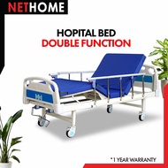 NETHOME : FREE INSTALLATION !!! Hospital Bed 2 Function Manual (M15) + Mattress/ Katil 3 Year Warranty/hospital bed