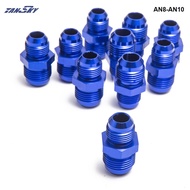 10PCS/LOT Hose End Fitting/ Oil cooler fitting  AN8-AN10 for BRAIDED HOSE FUEL OIL WATER (blue,H Q) 