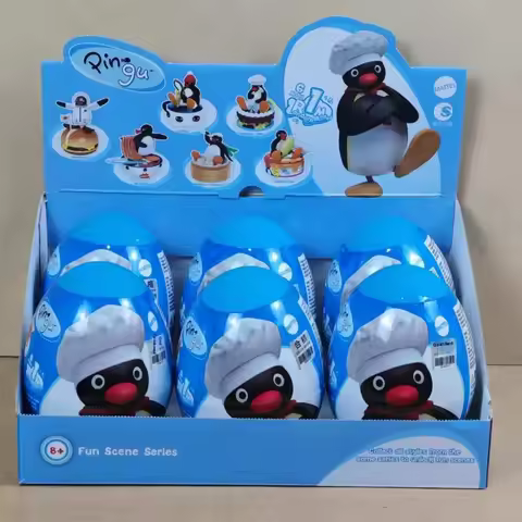 Anime Pingu Gashapon Blind Box Cute Surprise Mystery Boxes Figures Model Toys Cartoon Kawaii Desktop