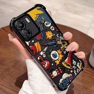 Casing hp For Xiaomi Redmi 13C 4G Case Comic Style Rocket Bomb Kasing Airbag Protect Cesing Kesing S