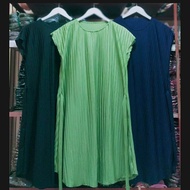Daster plisket bahan hyget dress plisket MIDI hyget