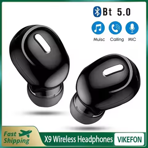 X9 Wireless Earphone Bluetooth-compatible 5.0 With Mic Single in-Ear Sports Headset For Xiaomi Huawe