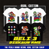 Baju T Shirt Super Mario Bros Mushroom