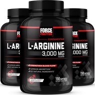 ForceFactorL-Arginine,3-Pack,NitricOxideSupplementwithBioPerinetoHelpBuild&SupportStrongerBloodFlow,