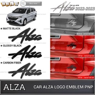 AMAZING PERODUA NEW ALZA 2022-2024 CAR ALZA LOGO EMBLEM FRAME COVER GARNISH PNP ALZA WORDS LOGO BADG