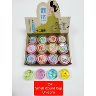 Round Cup Unicorn Slime 24’s