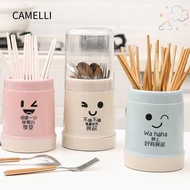 CAMELLI Chopstick Cage, Dustproof Durable Chopstick Barrel,  Drainage Multifunctional Chopstick Basket