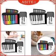 [ Roll up Piano 49 Key Foldable Portable Presents Electronic Digital Music Piano Hand Roll for Home Travel Children Adults