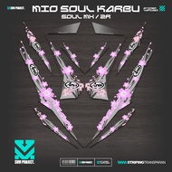 STRIPING MIO SOUL OLD MFX2/SOUL Z CARBON/STICKER SOUL OLD MX/STICKER SOUL CARBON STICKER SOUL 115