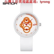 手錶 機械錶 SANDA三達新款電子錶 初中生3216男女手錶 硅膠簡約防水手錶