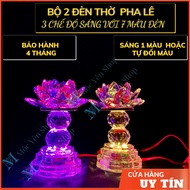 Led Crystal Lotus Light Changes Color With 3 Bright Modes Used For Buddha Altar, Fairy Altar, Worshi