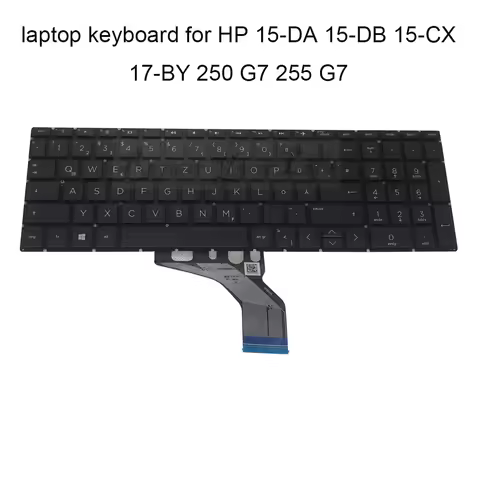 Croatian German backlight Keyboard for HP pavilion 15-DA 17-BY 250 255 G7 TPN-C135 TPN-C136 HPM17K5 