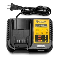 Electric Goddess Lithium Battery Charger With LED Display 10.8V 14.4V 20V Battery Charger For Dewalt