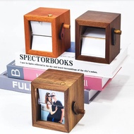 [Hot sell]Flip Book Frame,Hand Crank Photo Album,Personalized DIY Lighted Photo Album,Mini Wooden Fl