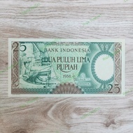 NEW Uang Kuno 25 Rupiah 1958 Pekerja Ori BEST