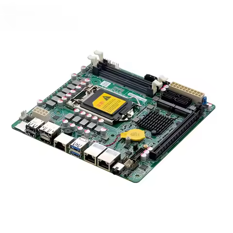 New Factory Mini Itx Motherboard LGA1200 DDR4 6 SATA3.0 HD DP 4K Display 2 LAN COM 8 USB Industrial 