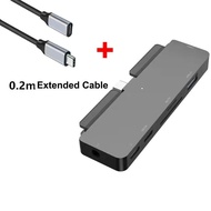 USB ฮับ C สำหรับ iPad Pro 11/13นิ้วอากาศ6 2024 Air4อากาศ5 10.9 Mini 6 Pro 11 12.9 10 Gen 7 In 1อะแดป