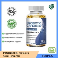Probiotic Capsules 50 Billion CFU with Prebiotics & Digestive Enzymes Promote Digestive