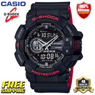 ต้นฉบับ G-Shock GA400 ผู้ชายกีฬานาฬิกาคู่แสดงเวลา 200 เมตรกันน้ำกันกระแทกเวลาโลก LED แสงอัตโนมัติรับประกัน 4 ปี GA-400HR-1A (ใหม่แท้)