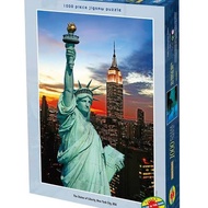 jigsaw puzzle 1000 pcs glow in the dark the statue of liberty new york