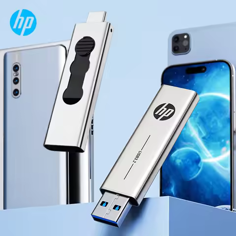 HP USB 3.2 Type-C Dual Interface Metal Flash Drive High Speed Pen Drive 100MB/s 64GB 128GB 256GB Jum