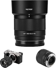 VILTROX AF 50mm F2.0 FE Full-Frame Autofocus Lens for Sony E-Mount Mirrorless Cameras, Lightweight P