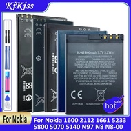 Battery BL-5C BL-4C BL-5J BL-5B BL-4D BL-5F BL-4S BL-4J BN-01 BN-06 For Nokia 1600 2112 1661 5233 58